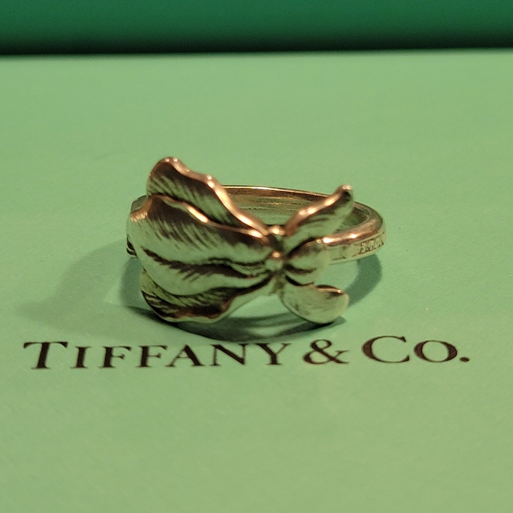 1885 Tiffany and Company IRIS Spoon Ring 57 - Picture 10 of 15